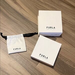 EMPTY Furla White Box with dust bag